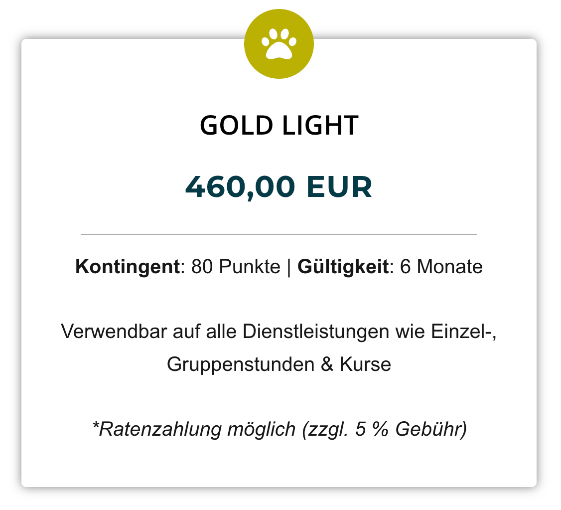 Gold Light (460,00 € | 80 Punkte)